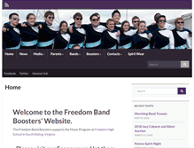 Tablet Screenshot of freedombandboosters.org
